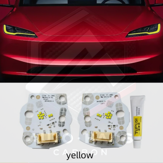 Tesla Model 3 Yellow DRL Boards 2024 on