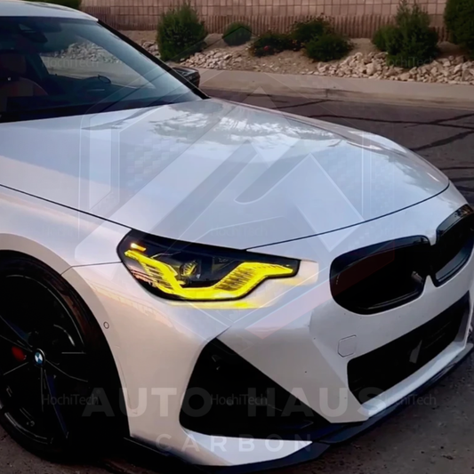 BMW 2 Series G42 G87 CSL Style Yellow DRL Boards 2022 onwards