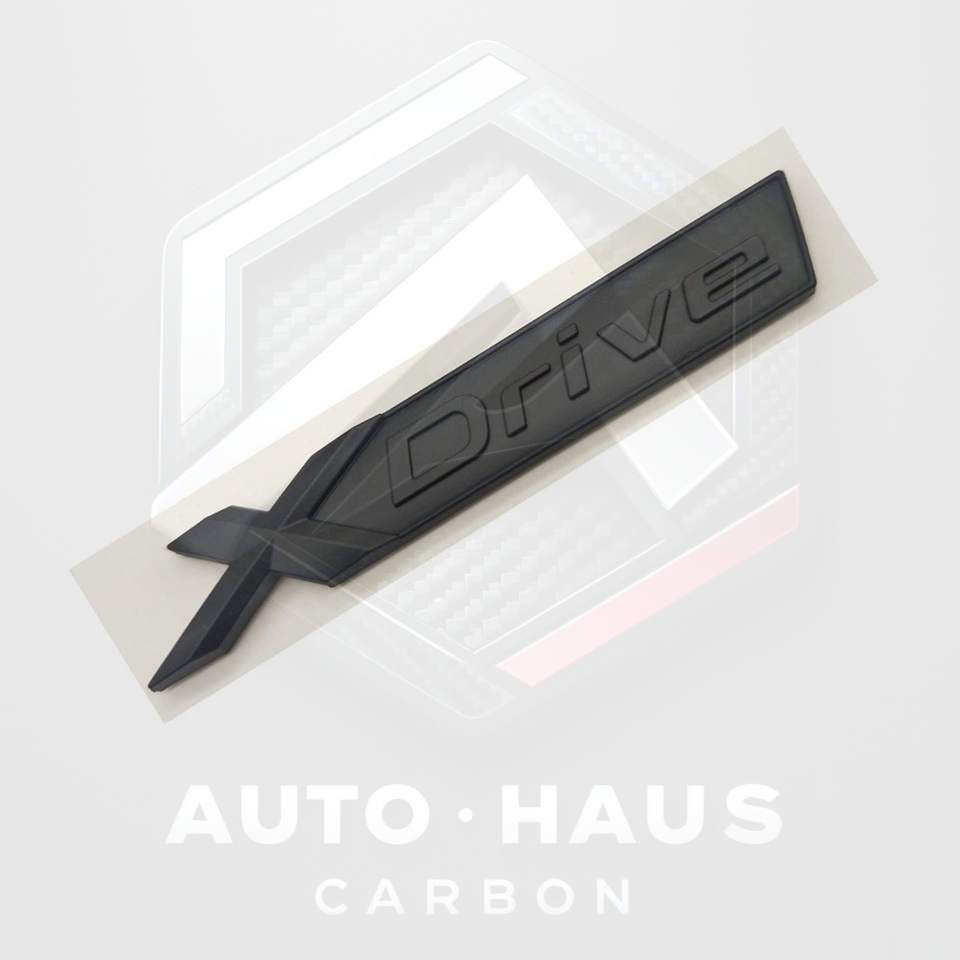 BMW X-Drive Gloss or Matte Black Badge 105x15mm Matte Black