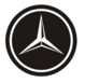 Aluminium Tyre Valve Caps - BMW Audi Mercedes VW SEAT & More Mercedes Benz Black