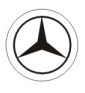 Aluminium Tyre Valve Caps - BMW Audi Mercedes VW SEAT & More Mercedes Benz White