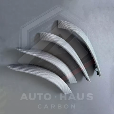 BMW F3x F80 F82 F83 Genuine Carbon Fibre Door Handles - Gloss or Open Pore Open Pore 4 Handles