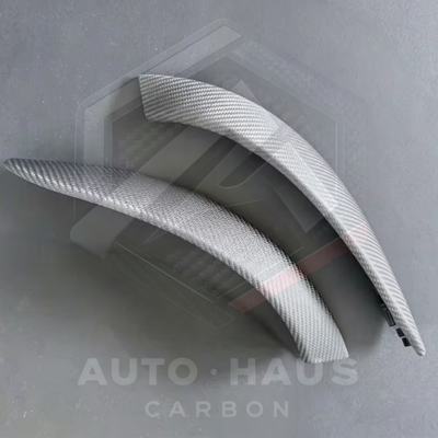 BMW F3x F80 F82 F83 Genuine Carbon Fibre Door Handles - Gloss or Open Pore Open Pore 2 Handles
