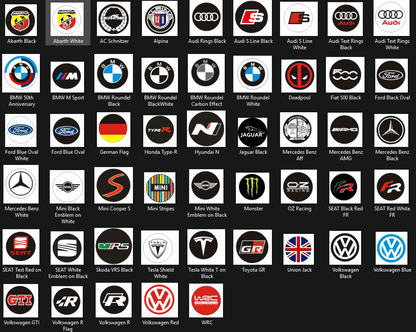 Aluminium Tyre Valve Caps - BMW Audi Mercedes VW SEAT & More