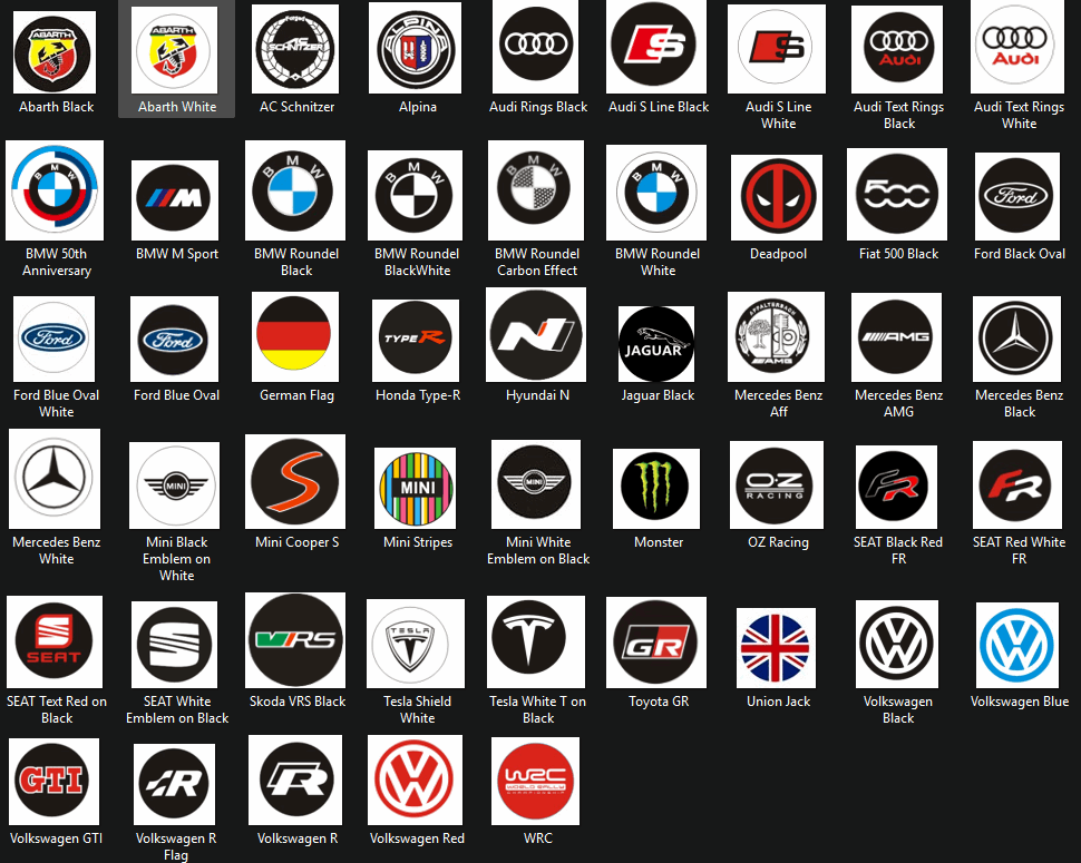Aluminium Tyre Valve Caps - BMW Audi Mercedes VW SEAT & More