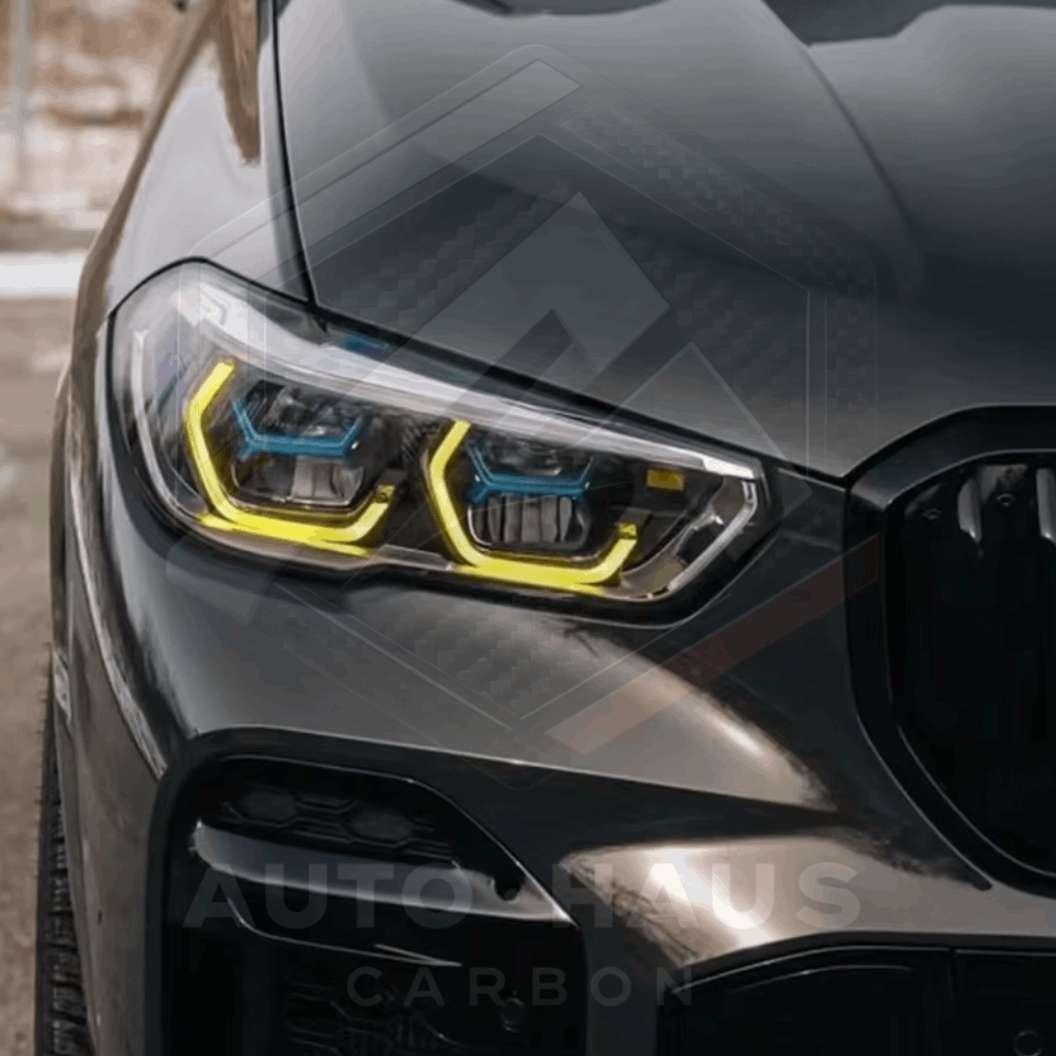 BMW X5 X6 G05 G06 F95 F96 Yellow DRL Laser Headlights 2019-23