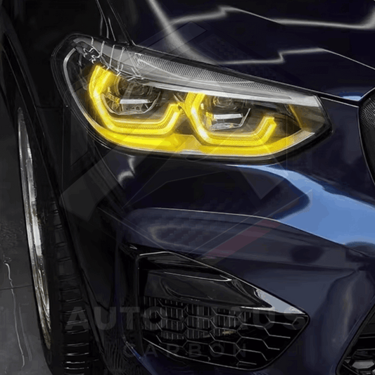 BMW X3 X4 M F97 F98 G01 G02 2017-21 CSL Yellow DRL Boards