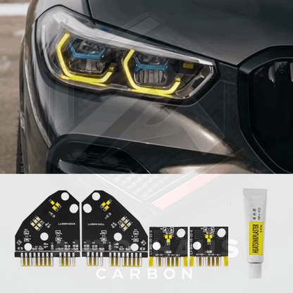 BMW X5 X6 G05 G06 F95 F96 Yellow DRL Laser Headlights 2019-23