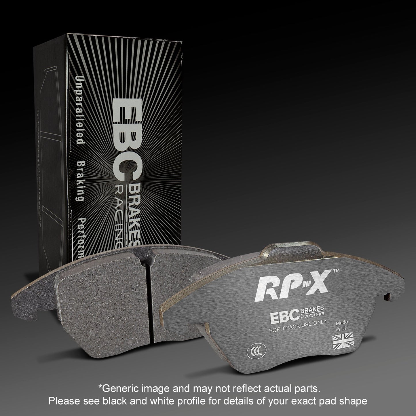 EBC Racing RP-X Track and Race Brake Pads (DP82133RPX)