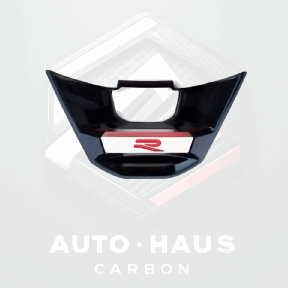Volkswagen Golf MK8 Steering Wheel Trim Insert - New R Emblem Red
