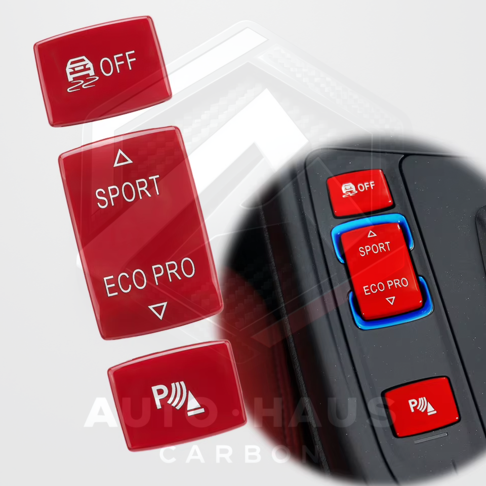 BMW F 1/2/3/4 Series Drive Mode ESP Buttons Red Blue Black