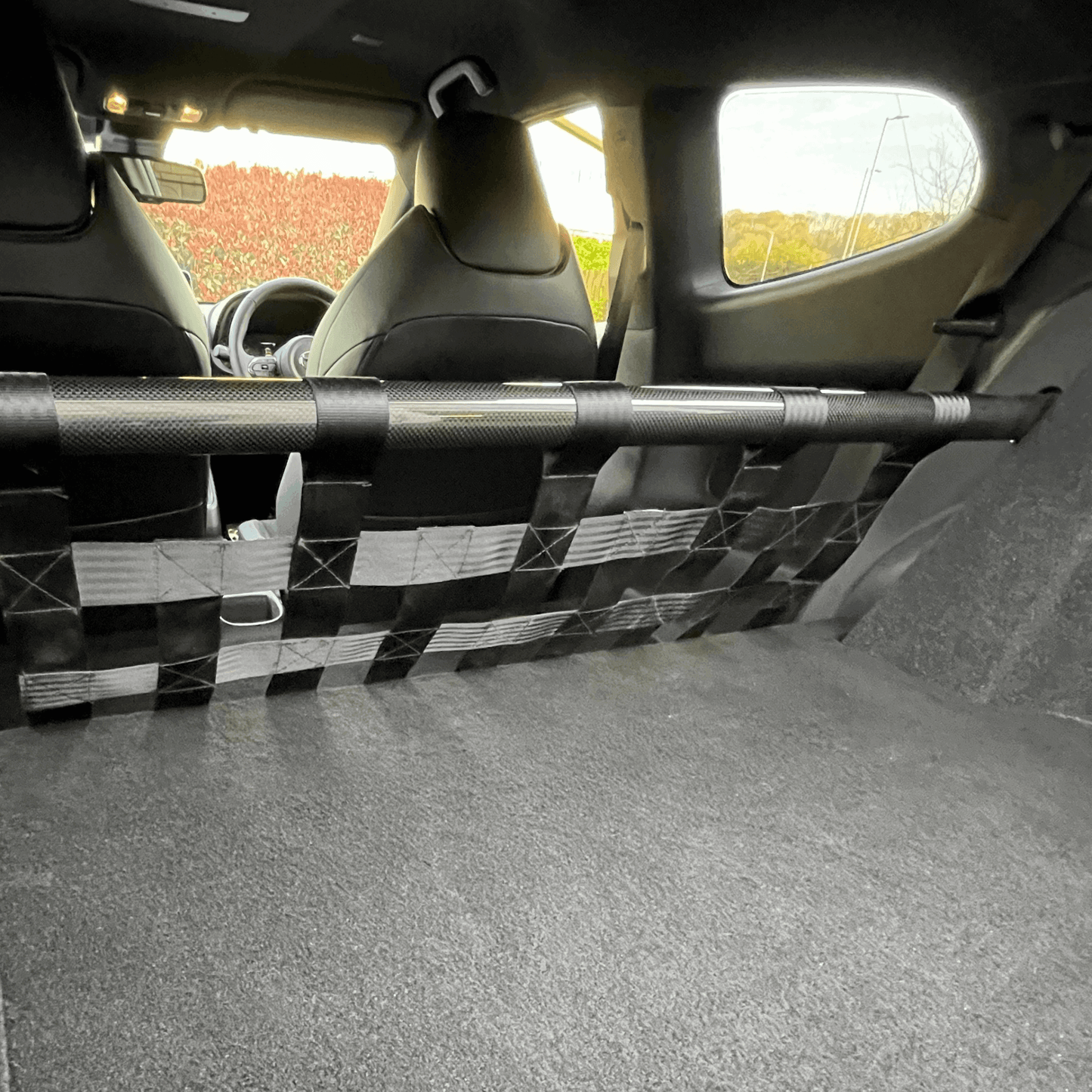 Toyota GR Yaris Strut bar and Cargo net