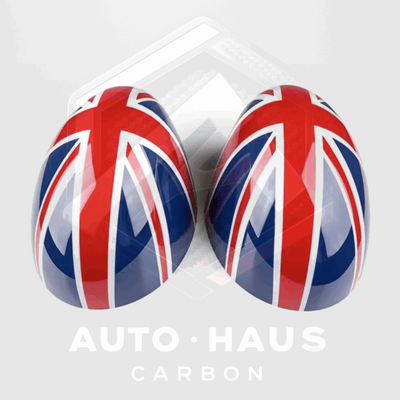 Mini Cooper S JCW F54 F55 F56 F57 F60 Funky Mirror Covers 2015-2019 Blue & Red Union Jack