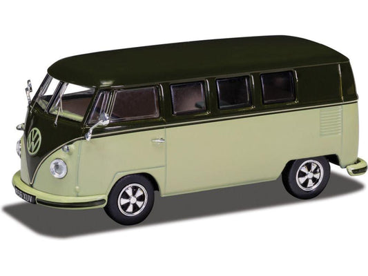 Volkswagen Campervan Type 2 T1 Palm Green and Sand Green 1:43 Scale Corgi Vanguards Diecast Model