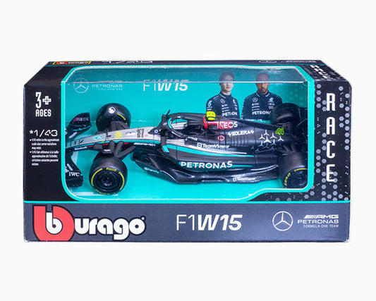 Mercedes-AMG F1 W15 E PERFORMANCE #44 Lewis Hamilton F1 2024 1:43 Scale Bburago Diecast Model