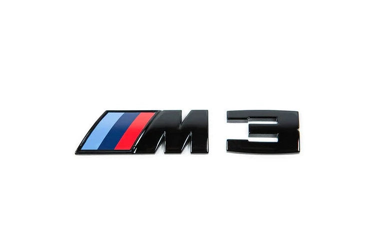 BMW F80 M3 Gloss Badge Boot Badge 30 x 125mm