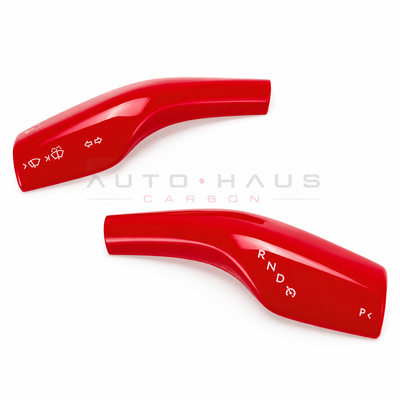 Tesla Model 3 & Model Y Stalk Trim Covers – Pair Red