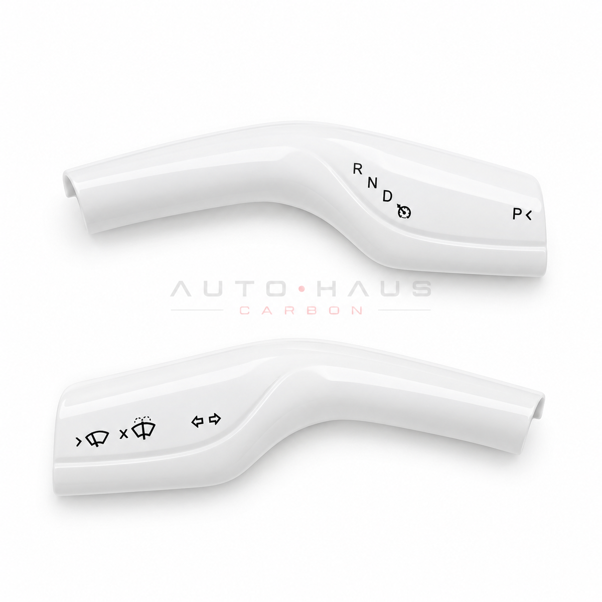 Tesla Model 3 & Model Y Stalk Trim Covers – Pair White