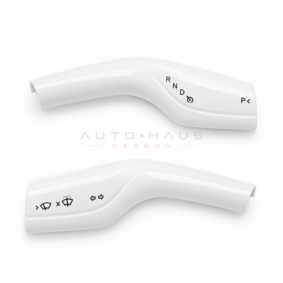 Tesla Model 3 & Model Y Stalk Trim Covers – Pair White