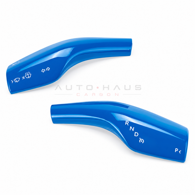 Tesla Model 3 & Model Y Stalk Trim Covers – Pair Blue