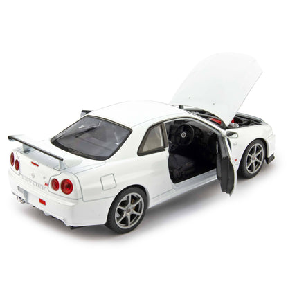 Nissan Skyline GT-R (R34) white - 1:24 Scale