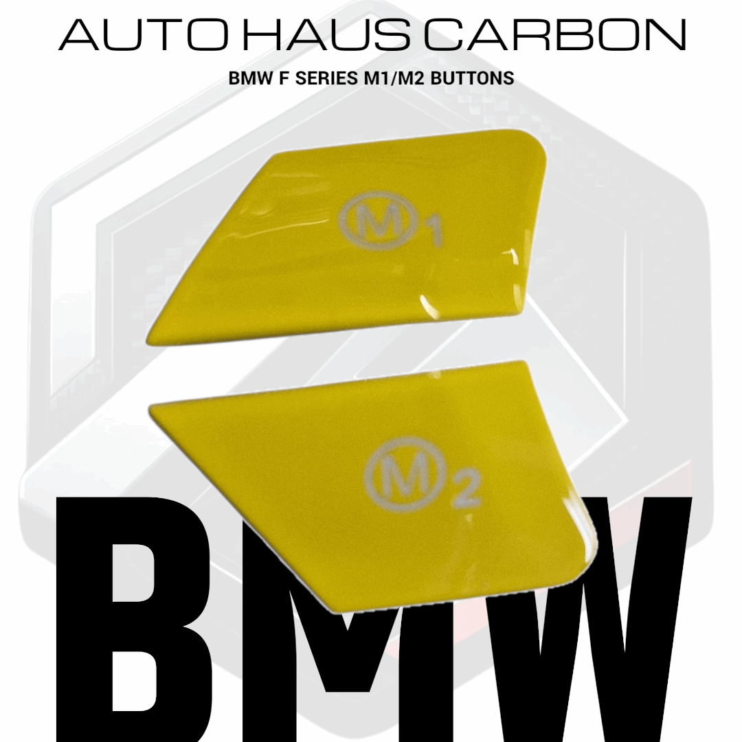 BMW F Series M1 M2 Buttons Red, Blue or Yellow Yellow