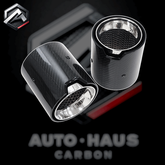 BMW F20 F21 F22 F23 Carbon Fibre Exhaust Tips M Logo M135i/140i/235i/240i