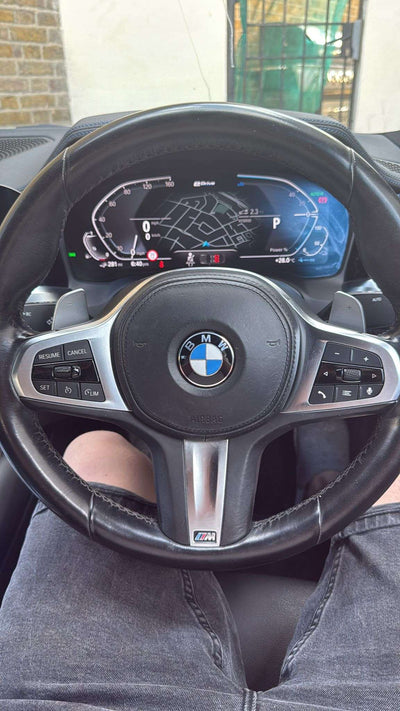 BMW 330e Custom Flat Bottom Carbon Wheel Order
