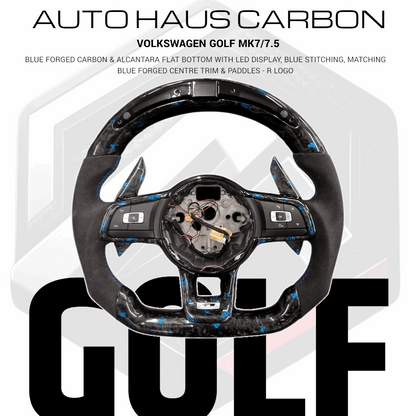 Volkswagen Golf MK7 7.5 Forged Blue Carbon LED Wheel *CLEARANCE*