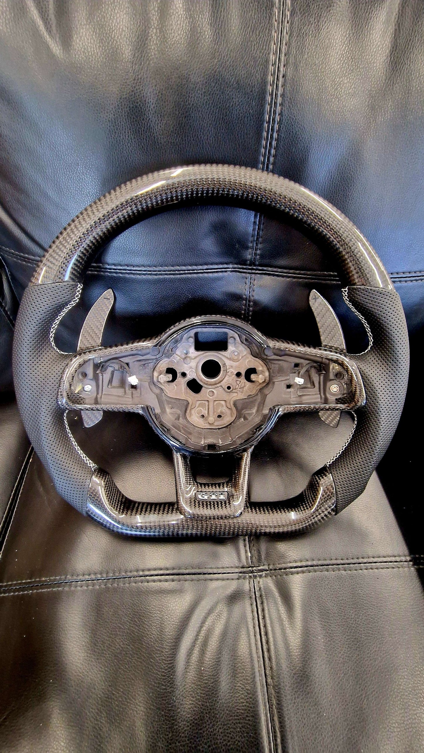 Volkswagen Golf MK7 7.5 Carbon Fibre Flat Bottom Wheel *CLEARANCE*