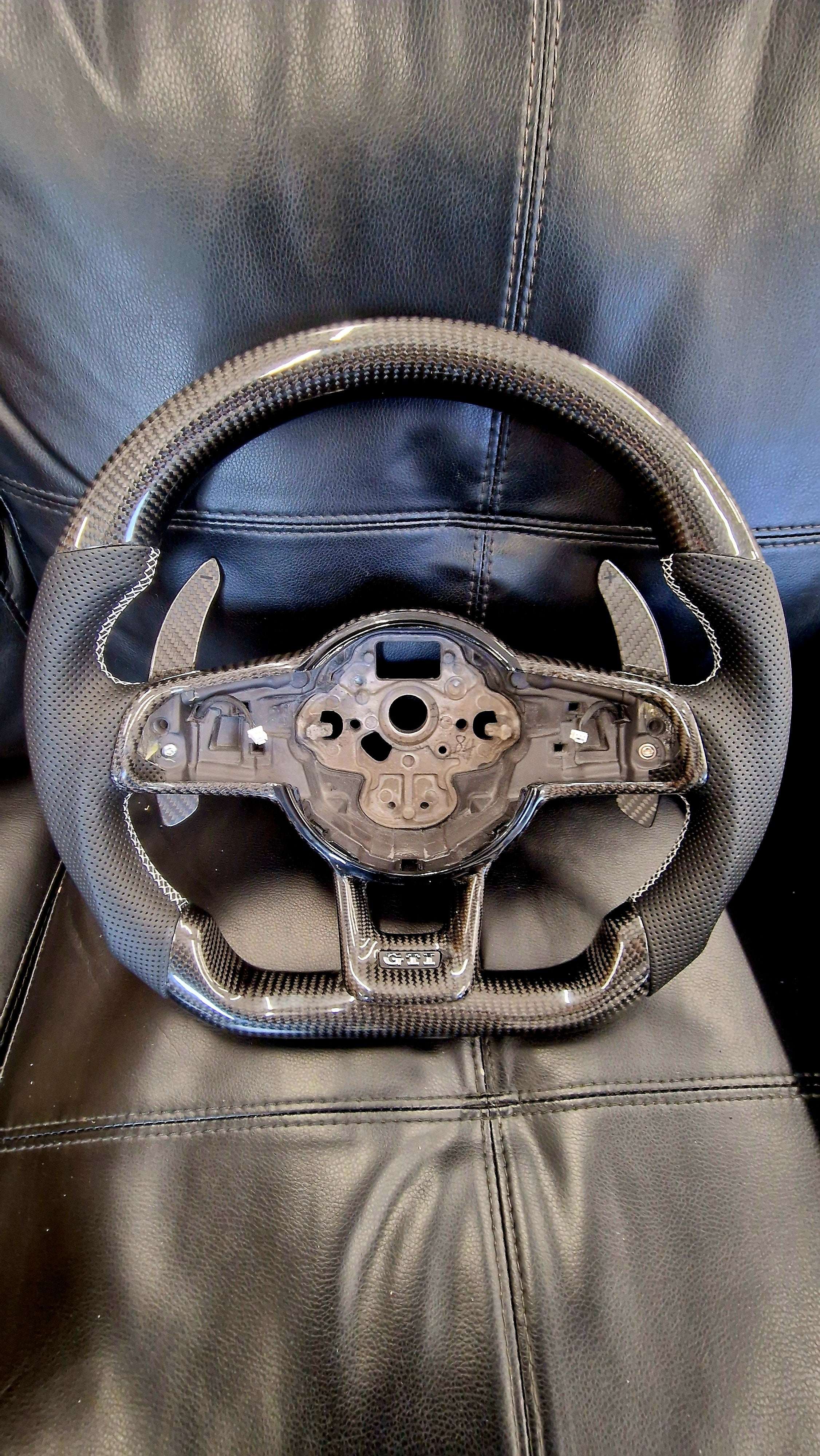 Volkswagen Golf MK7 7.5 Carbon Fibre Flat Bottom Wheel *CLEARANCE*