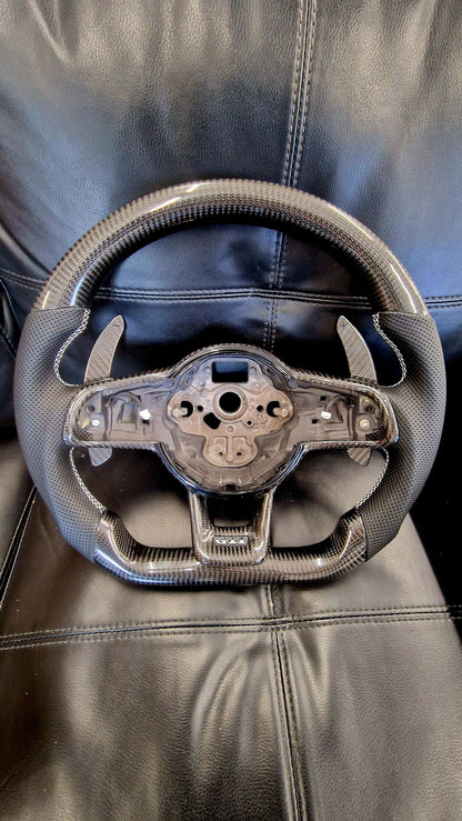 Volkswagen Golf MK7 7.5 Carbon Fibre Flat Bottom Wheel *CLEARANCE*