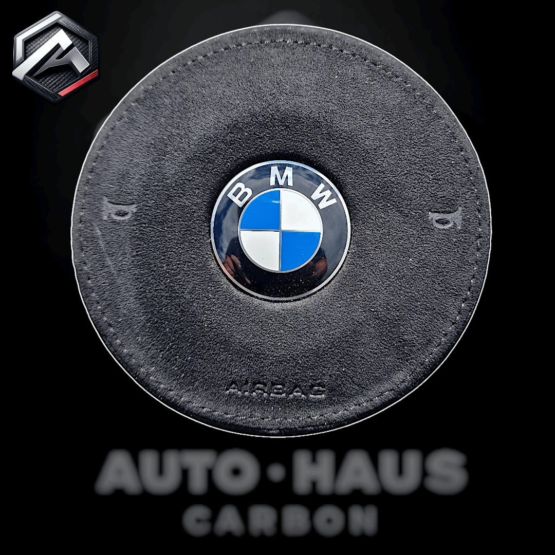 BMW F Series Black Alcantara Airbag Cover