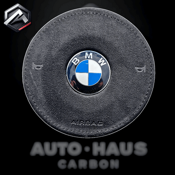 BMW F Series Black Alcantara Airbag Cover