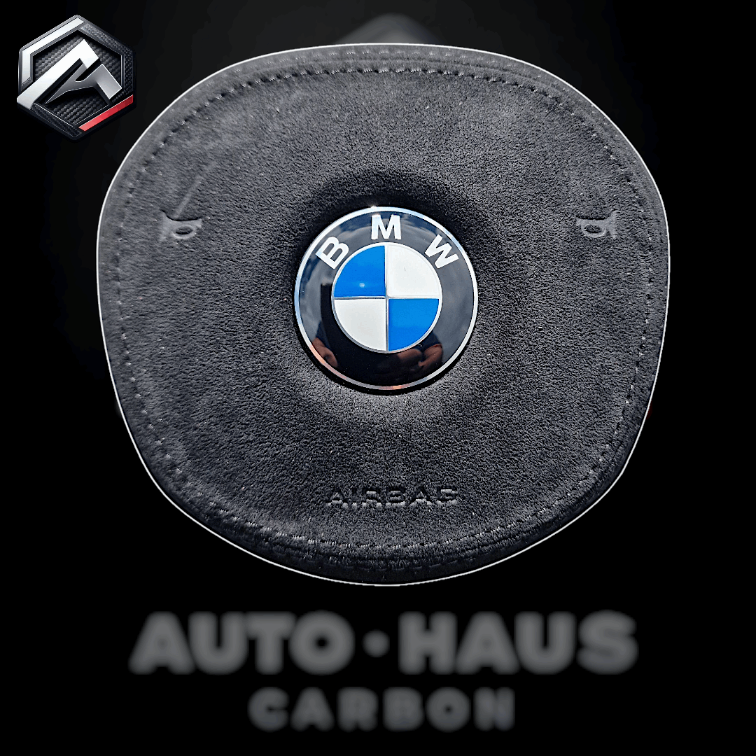 BMW G Series Black Alcantara Airbag Cover