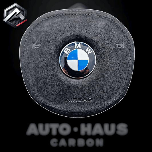 BMW G Series Black Alcantara Airbag Cover
