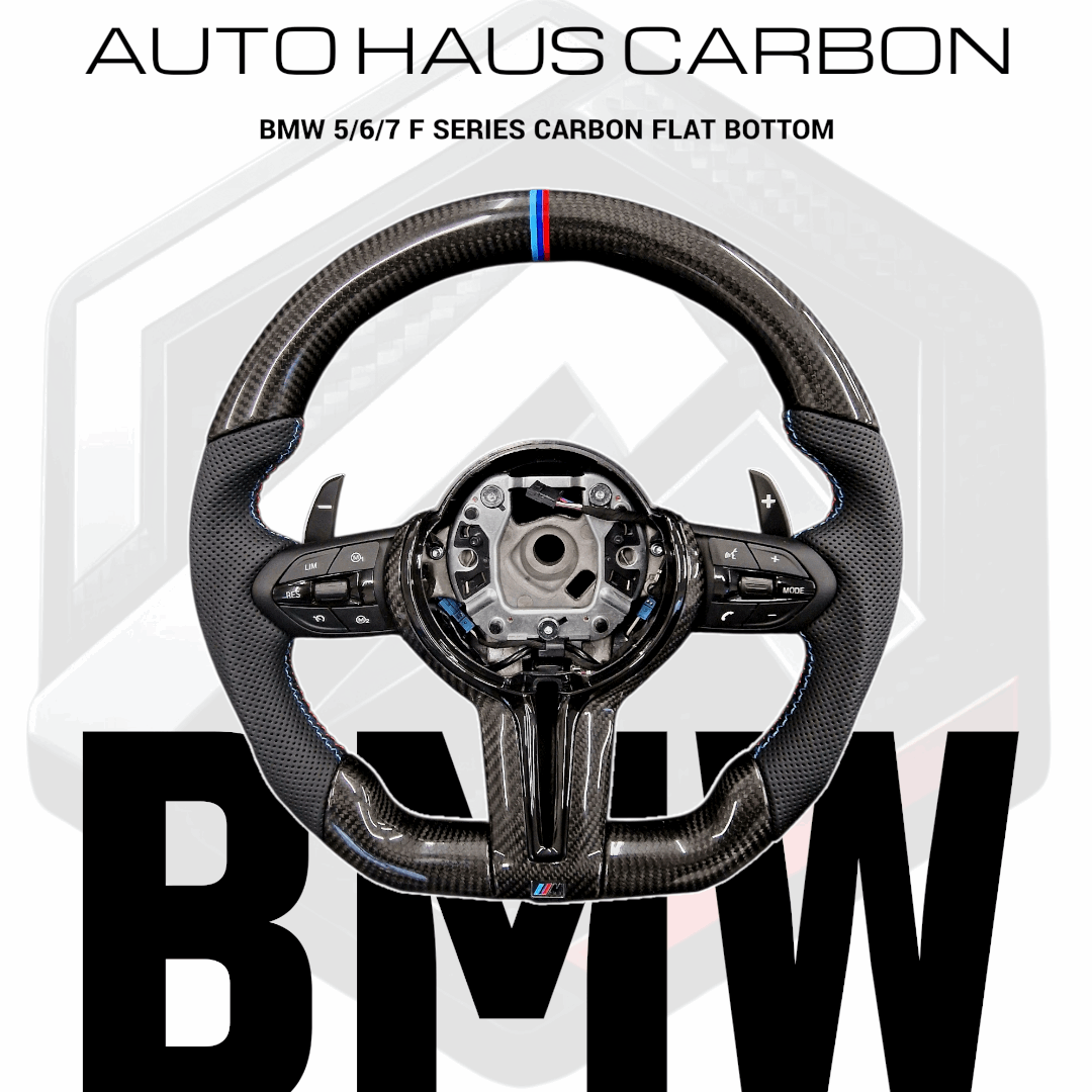 BMW 5/6/7 F Series Carbon Flat Bottom *CLEARANCE*