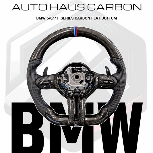 BMW 5/6/7 F Series Carbon Flat Bottom *CLEARANCE*
