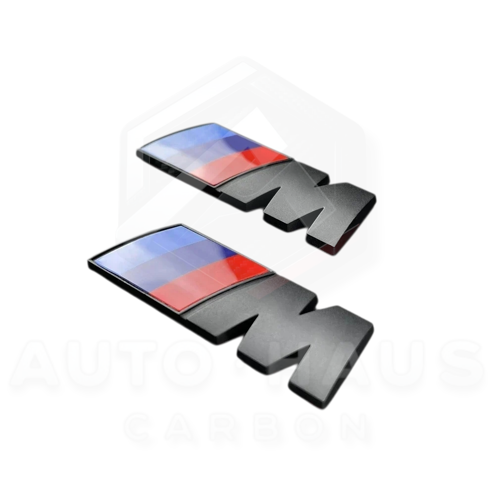 BMW M Wing Gloss Black Matte Black Badges or Grey (Pair) Matte Black