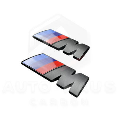 BMW M Wing Gloss Black Matte Black Badges or Grey (Pair) Matte Black