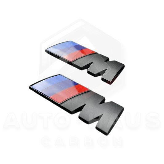 BMW M Wing Gloss Black Matte Black Badges or Grey (Pair)