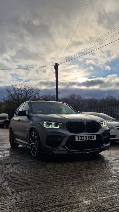 BMW X3 X3M X4 X4M G01 G02 Gloss Black Eyebrows 2018-2023