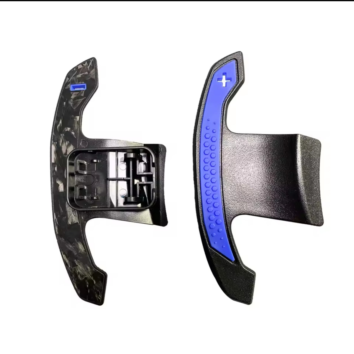 BMW F & G Series G8x M Style Carbon Paddle Shifters Blue Forged Carbon