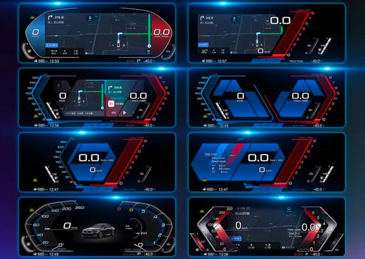 BMW E60 Digital Cockpit Cluster & Android Carplay Media Screen