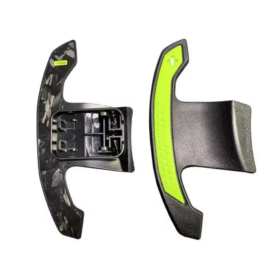 BMW F & G Series G8x M Style Carbon Paddle Shifters Green Forged Carbon