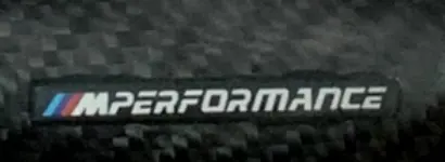 BMW F Series Gloss Carbon Flat Bottom with Perforated Leather Grip