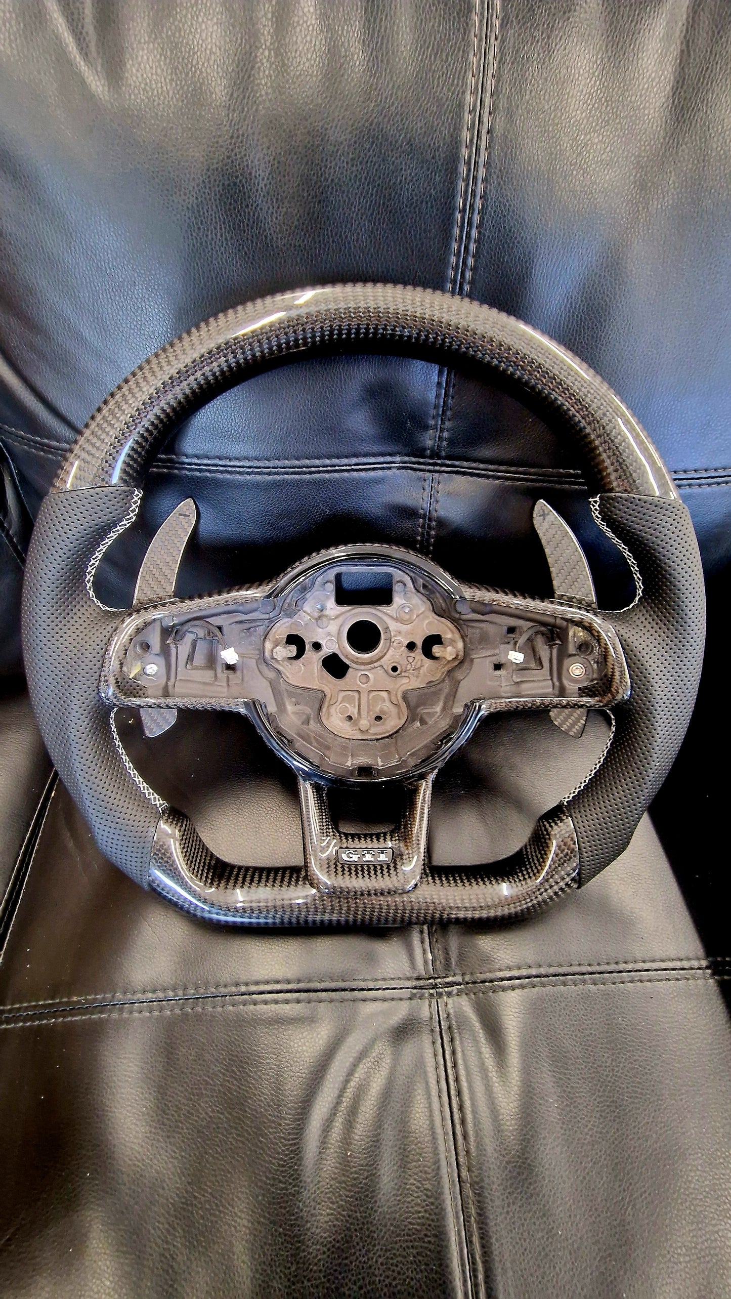 Volkswagen Golf MK7 7.5 Carbon Fibre Flat Bottom Wheel *CLEARANCE*