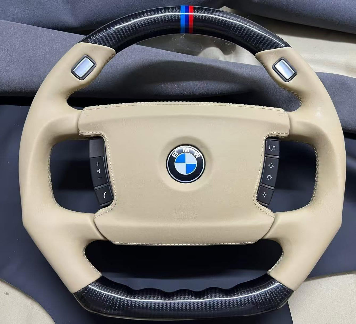 BMW E65 760i Custom Full Leather Wheel Build