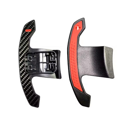 BMW F & G Series G8x M Style Carbon Paddle Shifters Red Carbon
