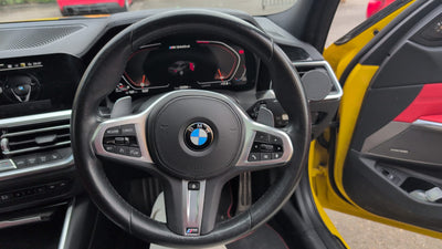 BMW G Series Matte Carbon Fibre LCI Flat Bottom Wheel